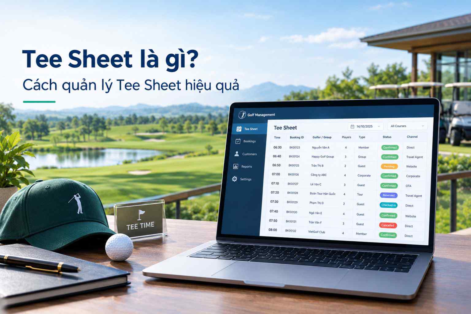 Tee Sheet là gì? Cách quản lý Tee Sheet hiệu quả